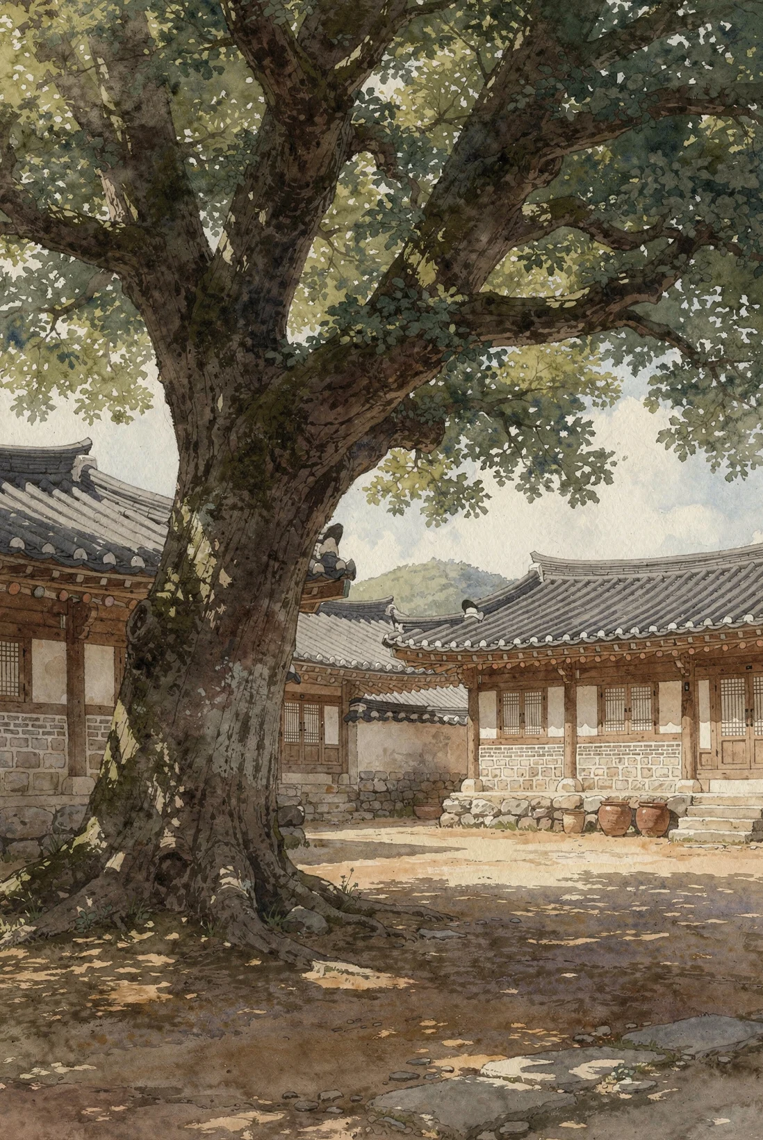 Noon Shade of the Village Tree