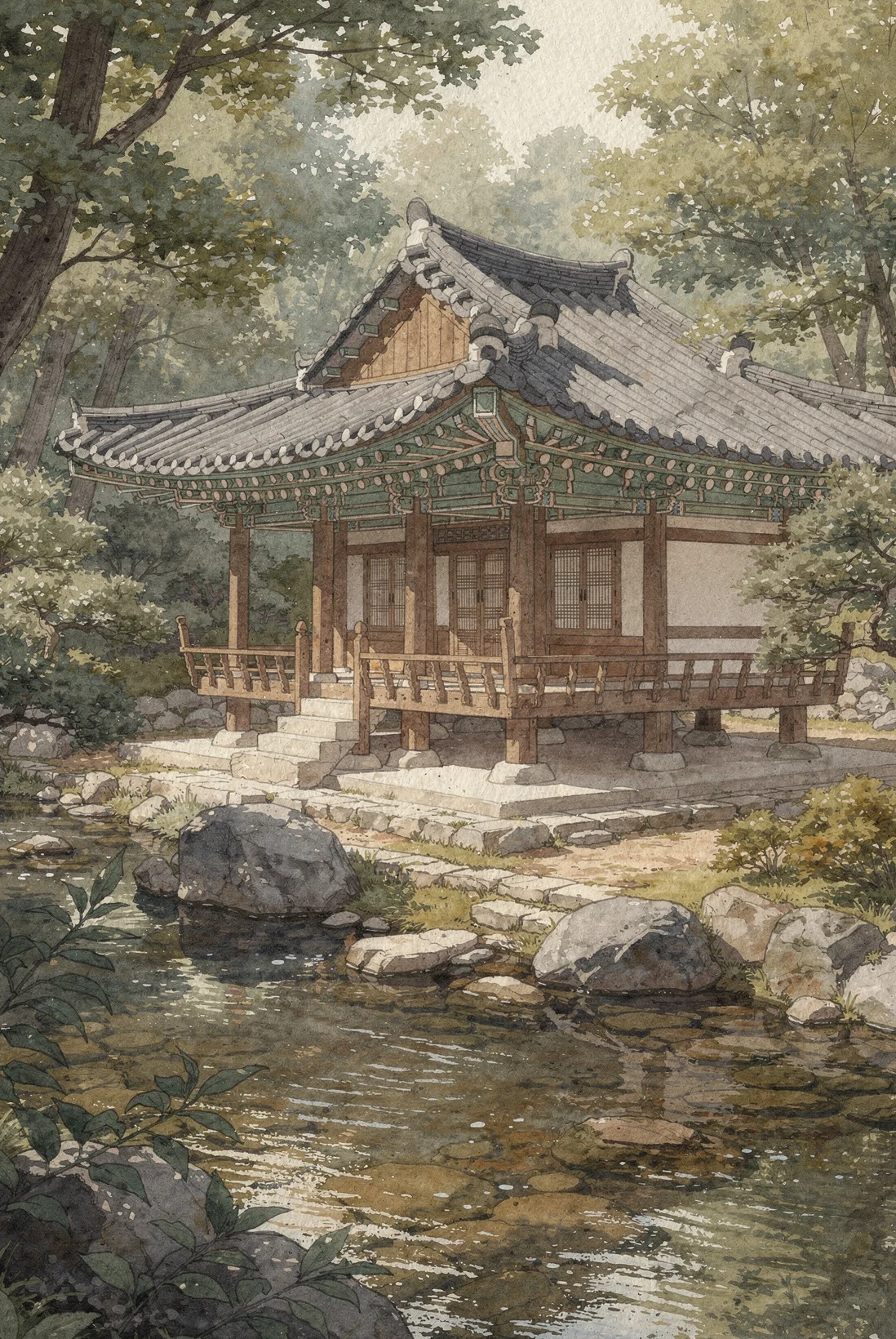 The Pavilion That Follows the Slope