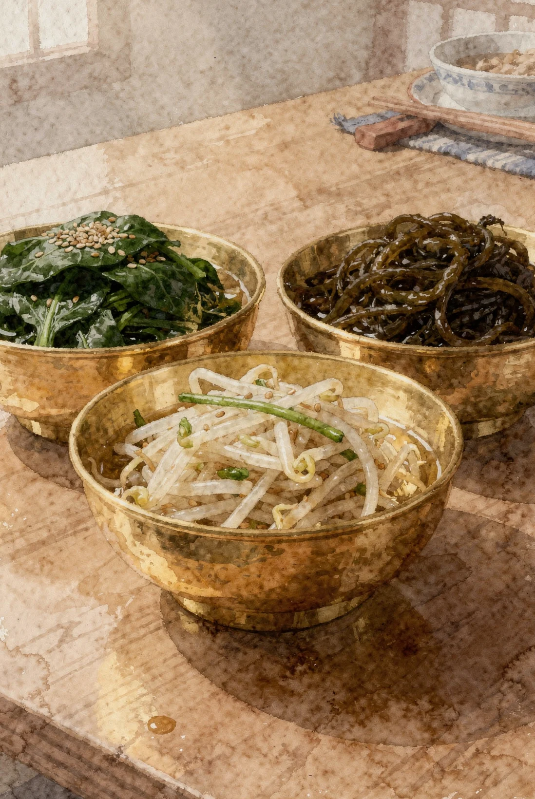 Three Bowls of Namul
