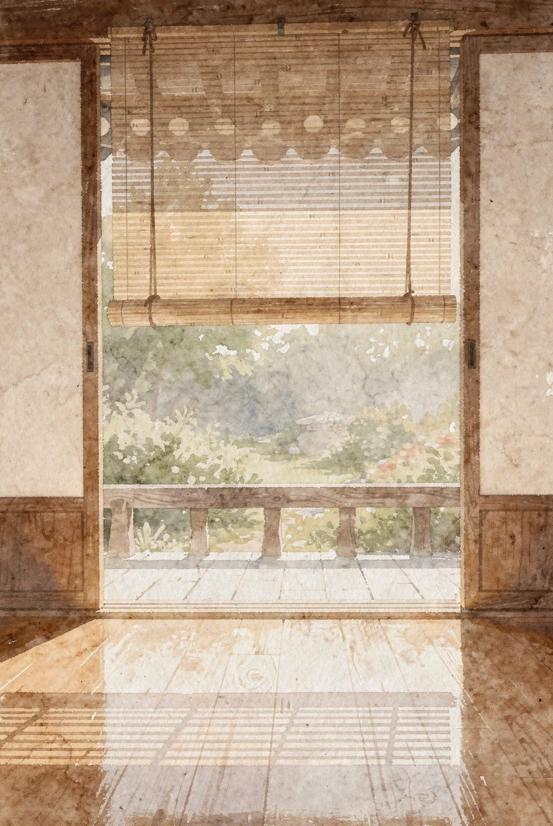 Light Through a Bamboo Blind