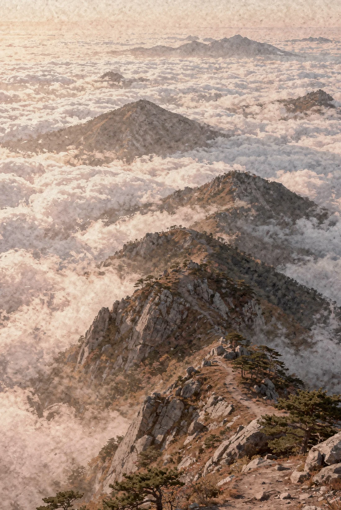 Ridgelines Above the Cloud Sea