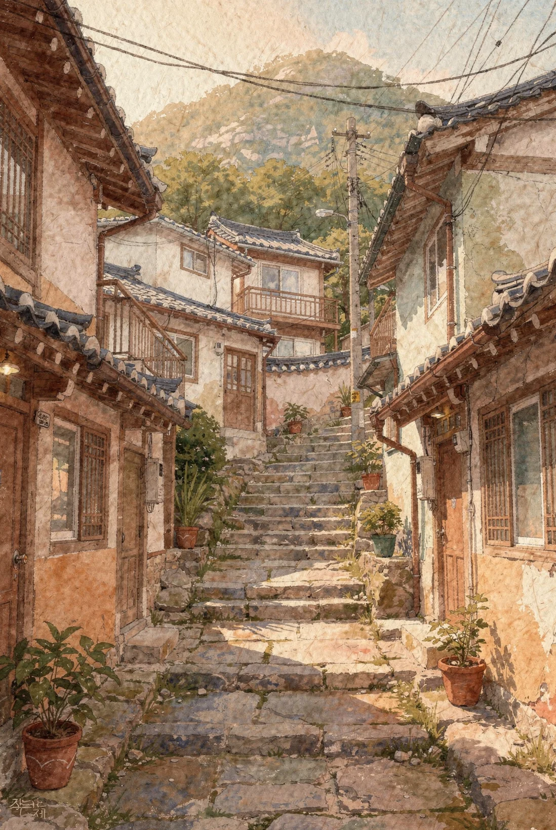 Stone Steps Below Yudalsan